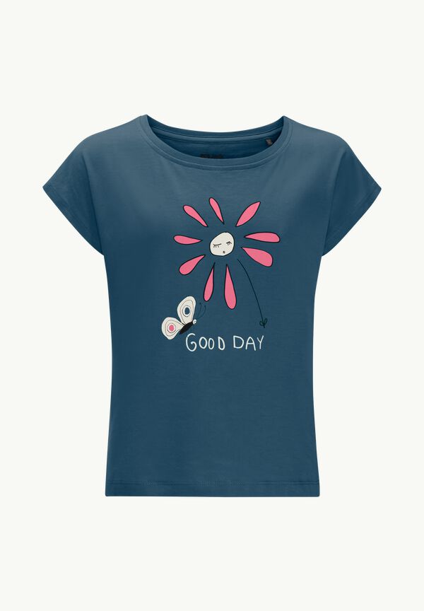 GOOD DAY T G - dark sea 176 - Nachhaltiges T-Shirt Kinder – JACK WOLFSKIN | Sport-T-Shirts