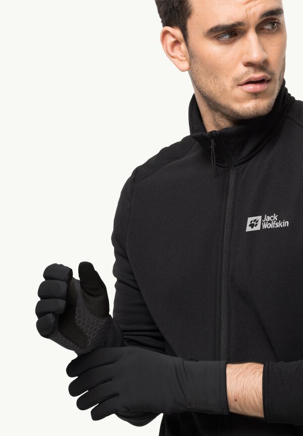 ALLROUNDER GLOVE - black XL - Fleece-Handschuhe – JACK WOLFSKIN