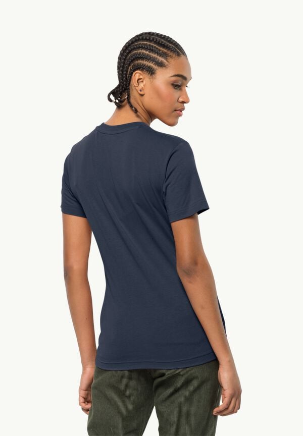 BERGLIEBE T W - night blue XS - Damen T-shirt aus Bio-Baumwolle – JACK  WOLFSKIN