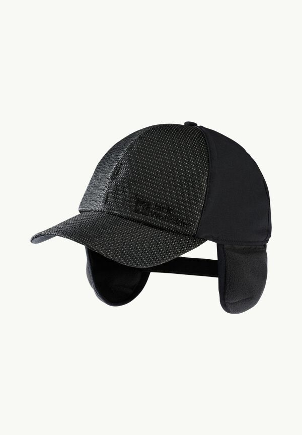 NIGHT HAWK SHIELD CAP - black ONE SIZE - Reflektierende Schirmmütze – JACK  WOLFSKIN