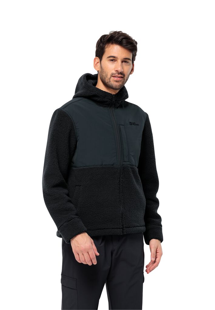 Fleecejacke Herren Jack Wolfskin Fleecemantel FELSLICHT HOODED JKT