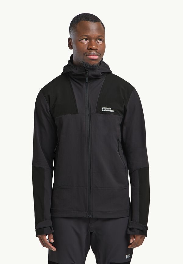 Hooded Schöffel Jacke Männer Herren Softshelljacke Jack Wolfskin