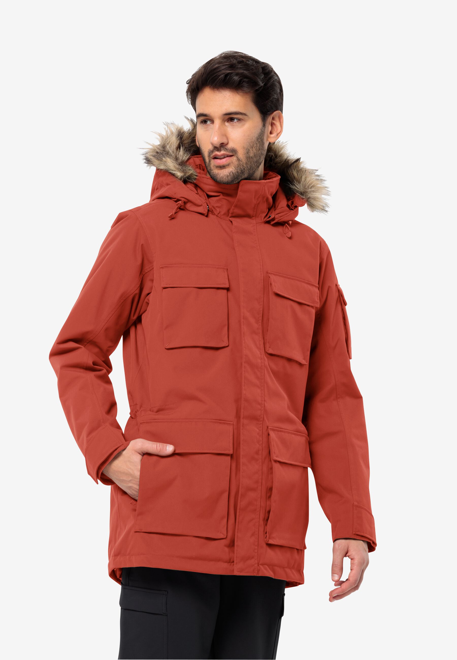 GLACIER CANYON PARKA intense rust M Wasserdichter Wintermantel