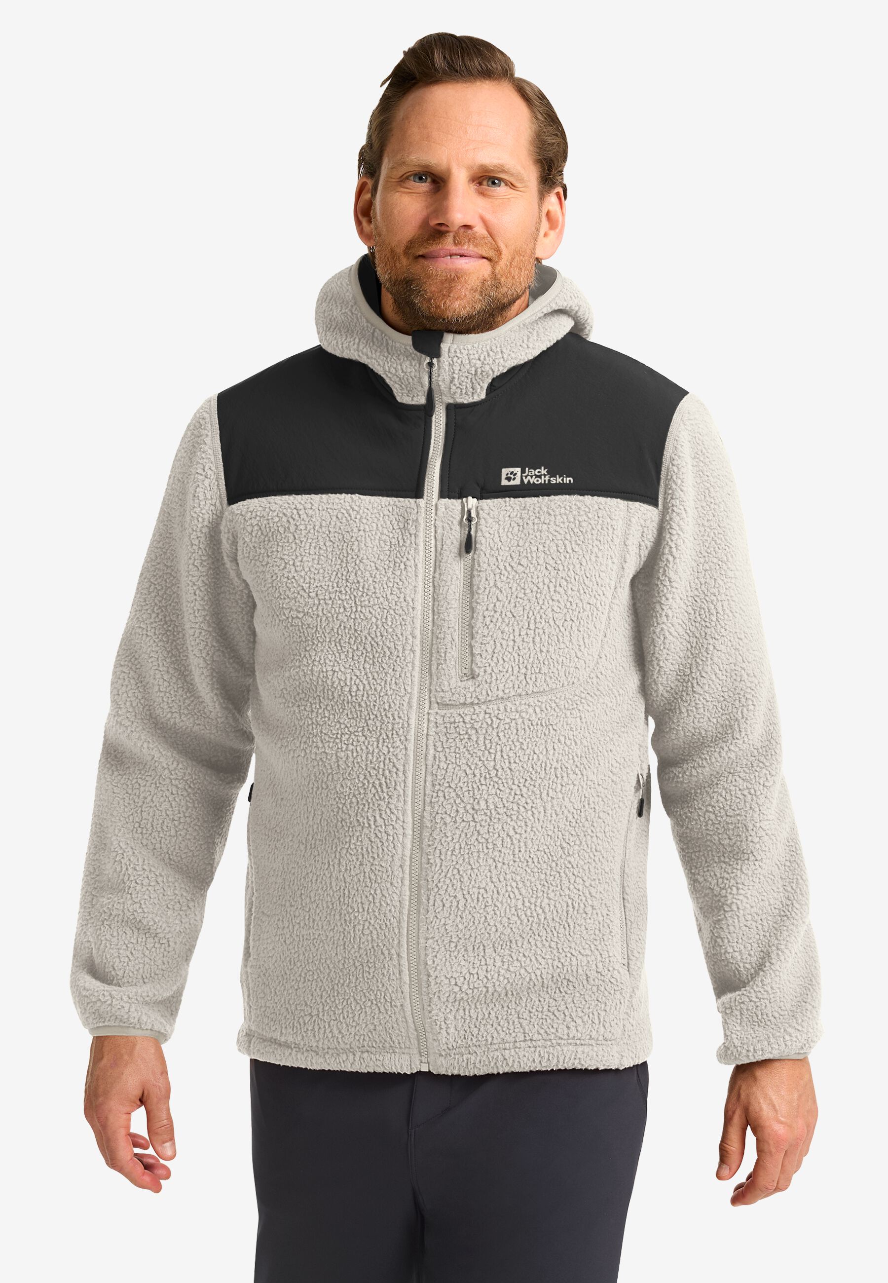 KAMMWEG PILE FZ M pale sand XXXL Trekking-Fleecejacke Herren