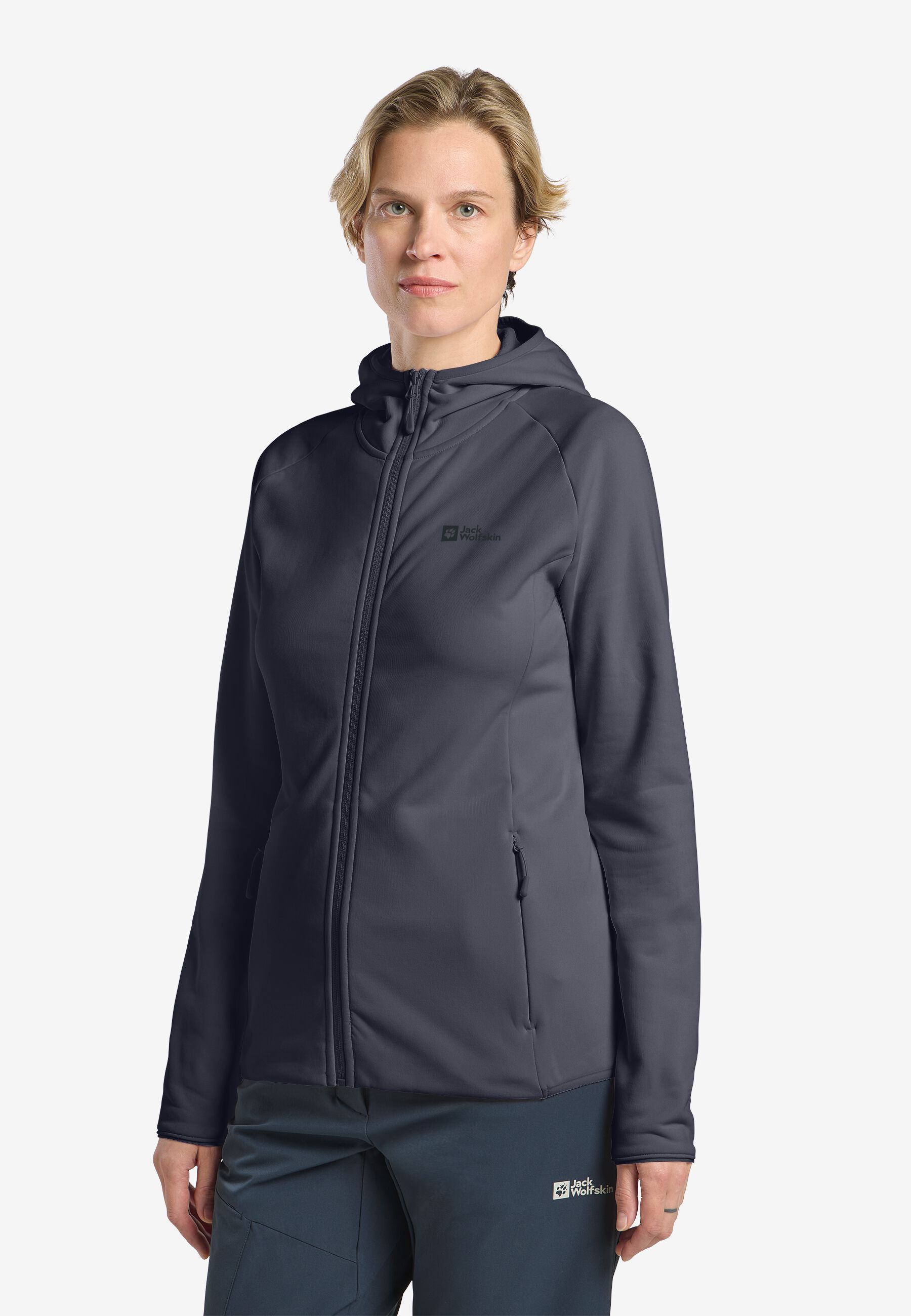 BAISELBERG HOODED FZ W Graphite XS Fleecejacke Damen