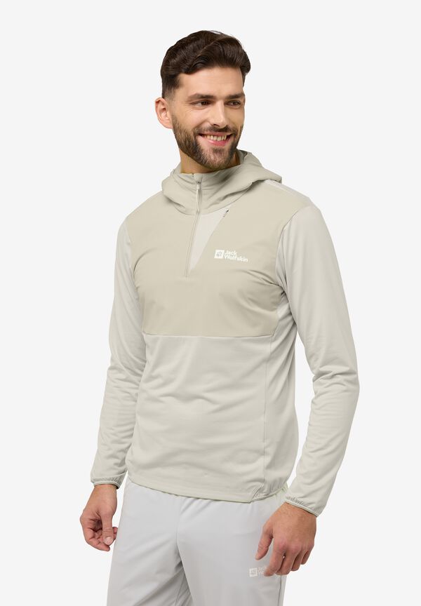 PRELIGHT TRAIL HOODY M seal XL Langarm Funktionsshirt mit