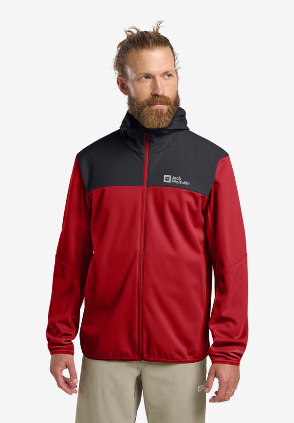 FELDBERG HOODY M adrenaline red XL Softshelljacke Herren