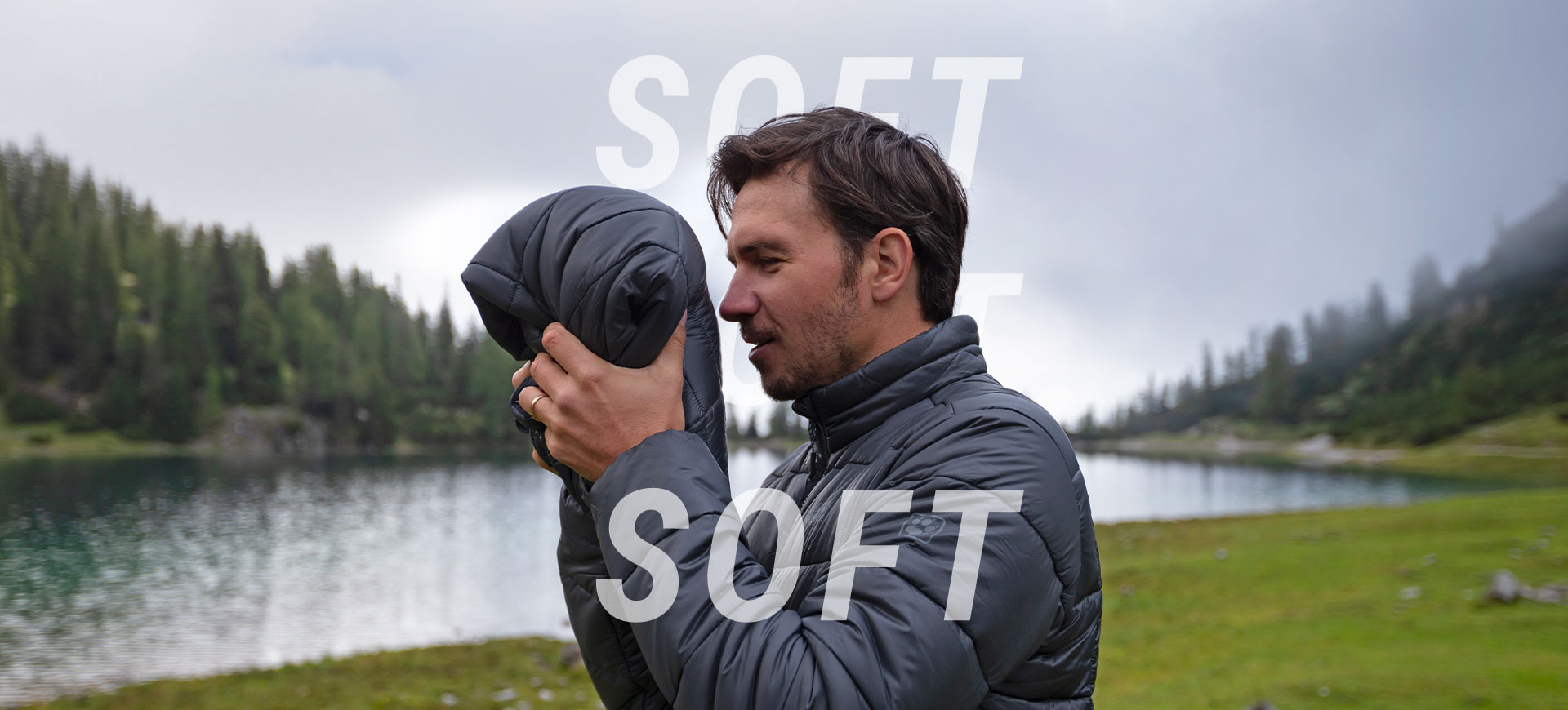 Mann fühlt Jacke