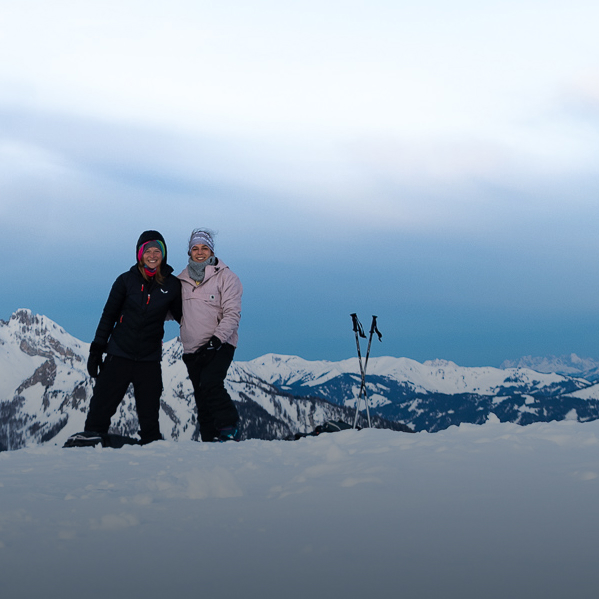 Theresa beim Skifahren