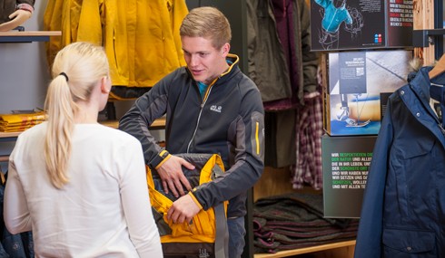 Wir bei Jack Wolfskin: Sven