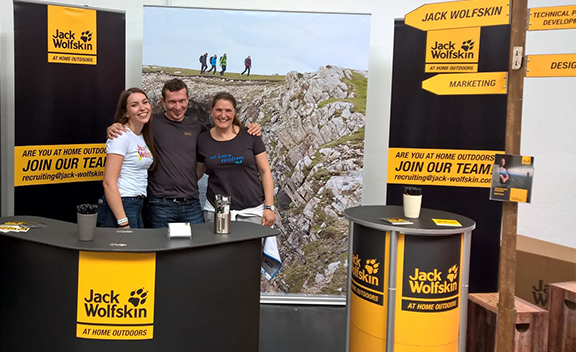 Messestand Jack Wolfskin