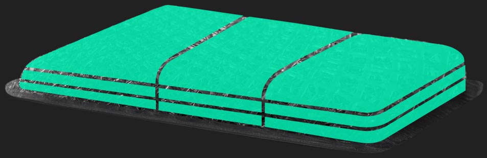 Illustration eines Pads der AERORISE Technologie